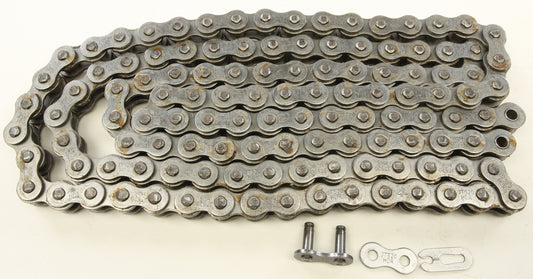 Heavy duty off-road chain header by JT, model JTC520HDR120SL, with robust chains and secure mounting components.