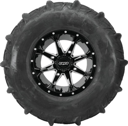 QuadBoss Slicer 14x10 PowerSports wheel with 4/156 bolt pattern and 5+6 offset, designed for off-road vehicles.