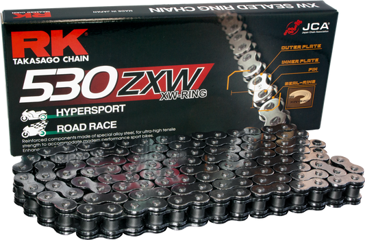 RK EXCEL, RK EXCEL CC530ZXW-120 Drive Chain for High-Performance Racing and Endurance Applications