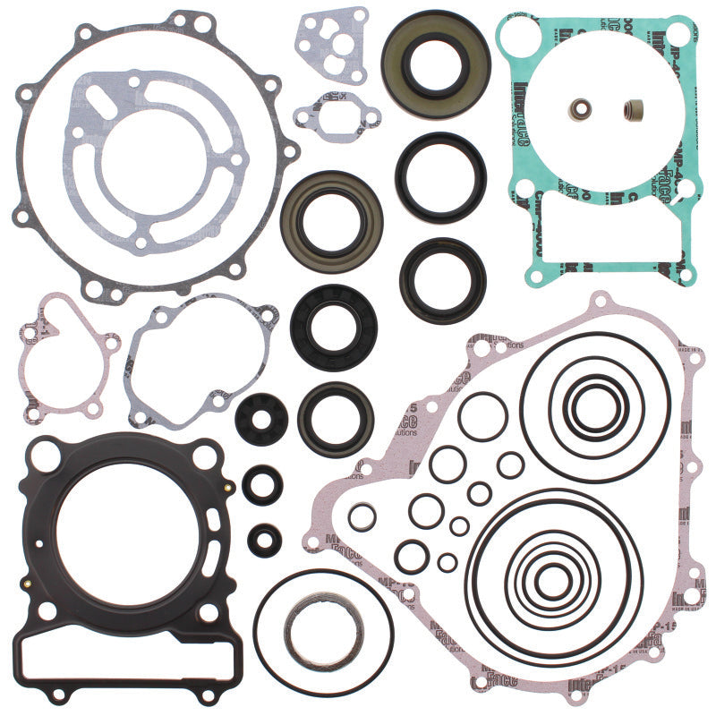 QuadBoss Yamaha YFM400 Grizzly 4x4 gasket set with oil seals, includes complete gaskets and sealing components for engine repair.