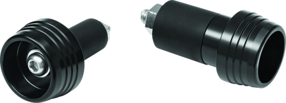 Kuryakyn Lodestar Rear Axle Slider on BMW S1000RR and HP4 motorcycle, showing black protective part on rear wheel axle.