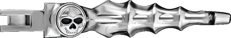 Kuryakyn Zombie Levers for Harley-Davidson Touring 2008-2009, chrome or black powdercoat finish, mounted on motorcycle handlebars