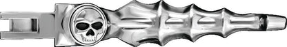Kuryakyn Zombie Levers for Harley-Davidson Touring 2008-2009, chrome or black powdercoat finish, mounted on motorcycle handlebars