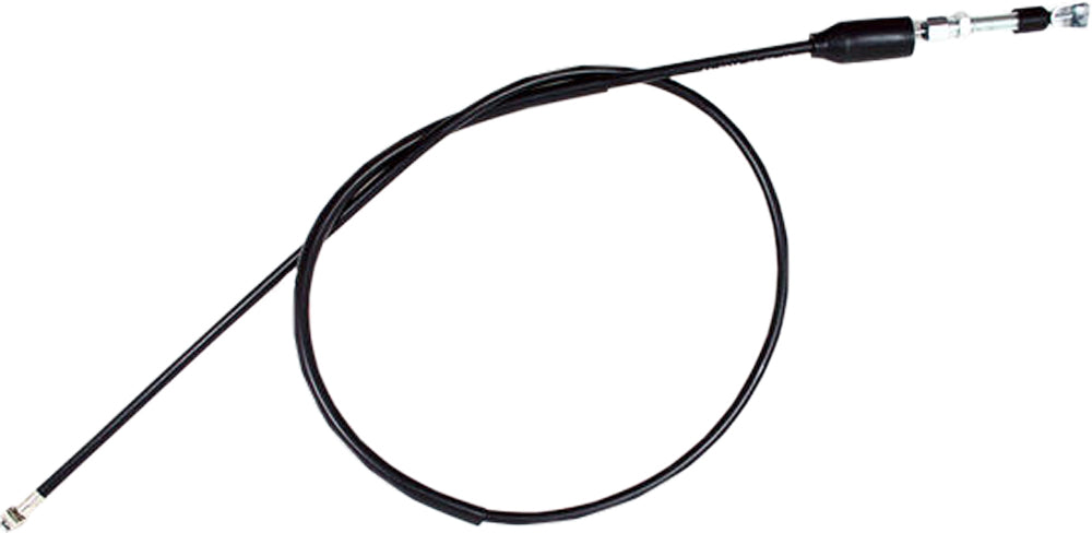 Motion Pro black vinyl clutch cable with longitudinally-wound housing, designed for durable motorcycle clutch operation.