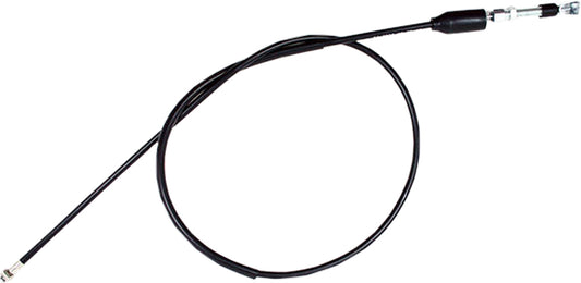Motion Pro black vinyl clutch cable with longitudinally-wound housing, designed for durable motorcycle clutch operation.
