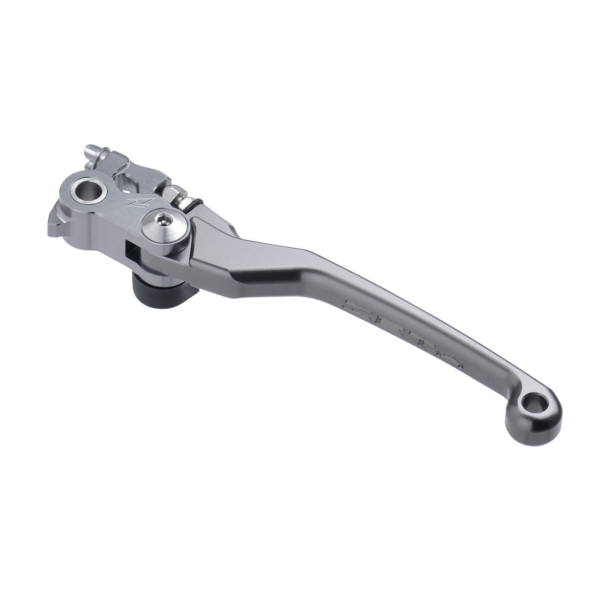 Titanium anodized ZETA ZE42-4211 pivot clutch lever for CP motorcycle, featuring a sleek, durable finish and ergonomic design