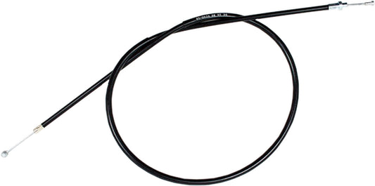 Black vinyl clutch cable by MOTION PRO, showing the coiled cable with metal ends for motorcycle clutch control.