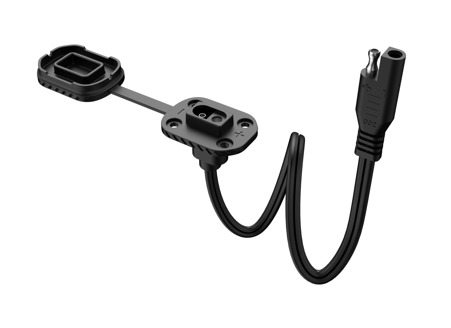 Battery Tender 081-0190-BT quick disconnect cable mount for easy, secure battery connections on battery tender devices.