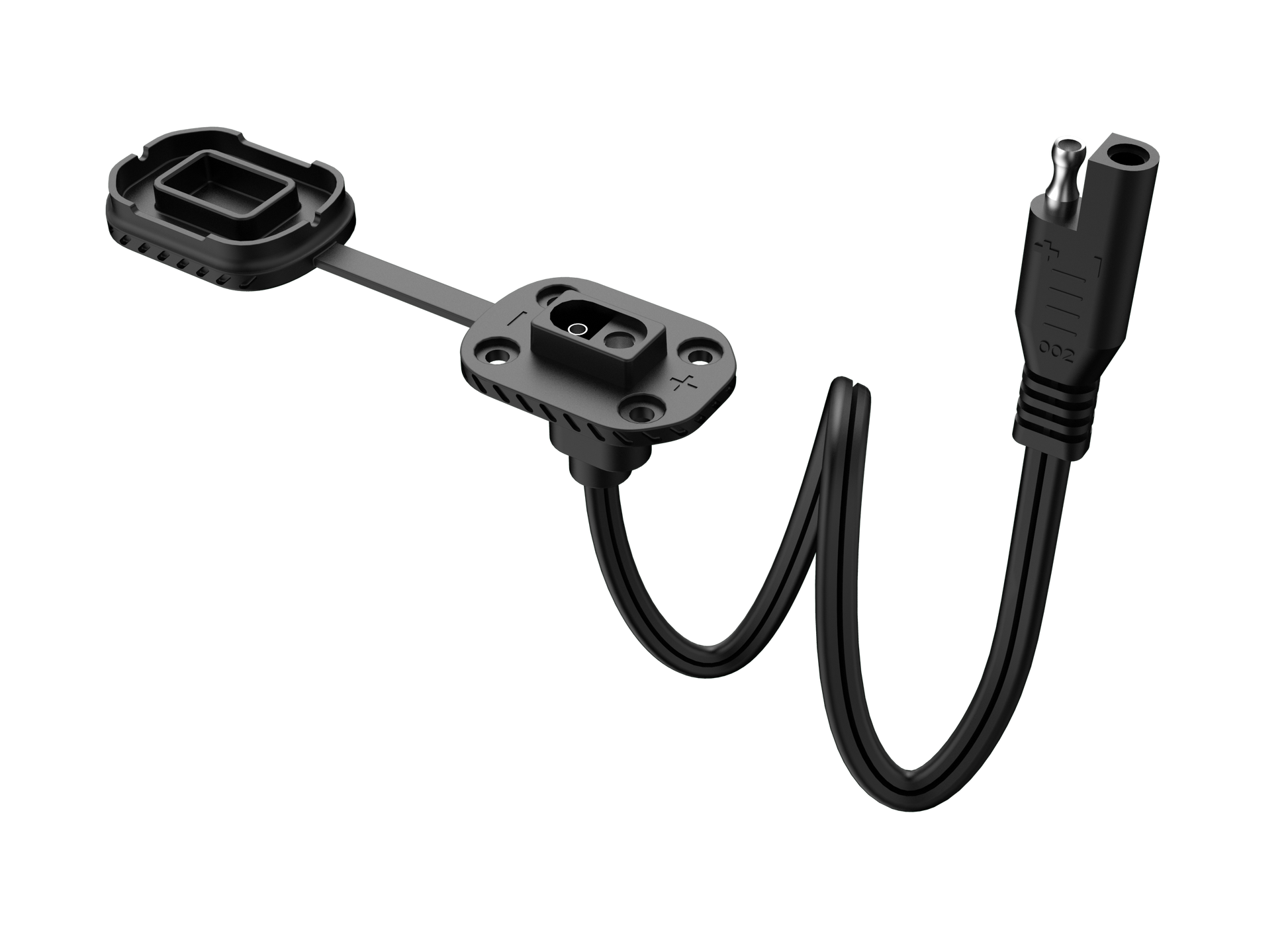 Battery Tender 081-0190-BT quick disconnect cable mount for easy, secure battery connections on battery tender devices.