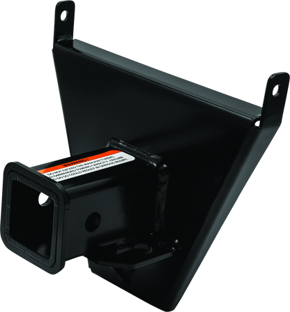 QuadBoss 568203 2-inch ATV rear receiver hitch installed on a Honda TRX model for towing and hauling.