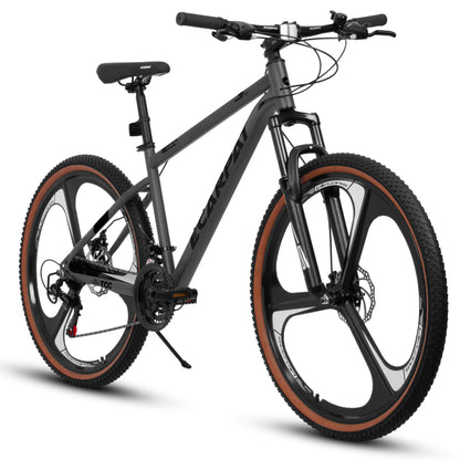Hycline Ecarpat Cirge MTB bicycle with 27.5-inch wheels, black frame and mountain bike design, suitable for off-road riding.