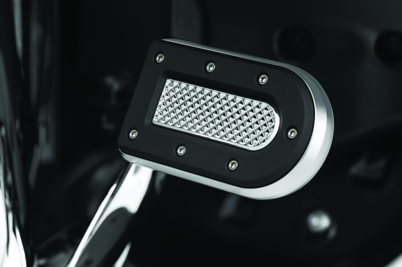 Kuryakyn, Kuryakyn Heavy Industry Brake Pedal 80-Up FL Models Chrome - Durable PowerSports Accessory