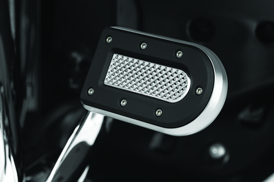 Kuryakyn, Kuryakyn Heavy Industry Brake Pedal 80-Up FL Models Chrome - Durable PowerSports Accessory