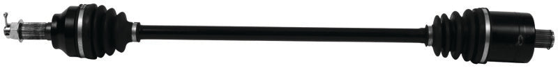 QuadBoss rear left side rugged axle for Polaris RZR XP Turbo S (2018-2020) shown in the image, highlighting durable off-road design.