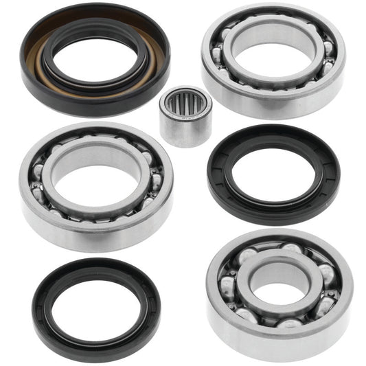 QuadBoss rear differential bearing and seal kit for Honda ATC250ES/SX models from 1985 to 1987, showing the components in the kit.
