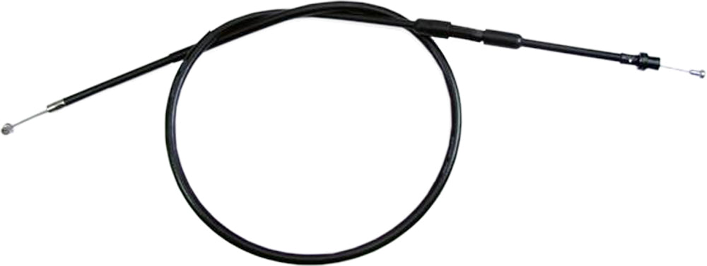 Motion Pro black vinyl clutch cable with longitudinally-wound housing for motorcycle, featuring durable construction and precise control.