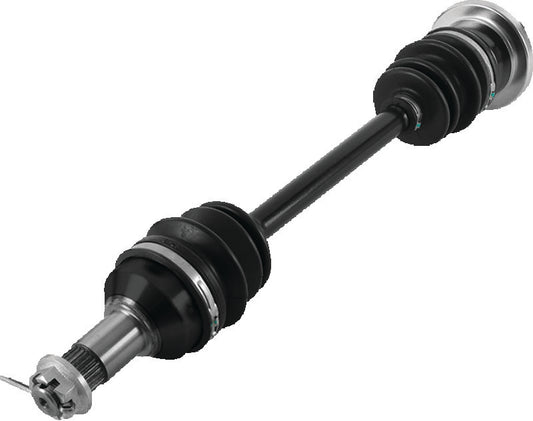 QuadBoss front left rugged axle for Arctic Cat 700 series ATV, designed for durability and off-road performance.