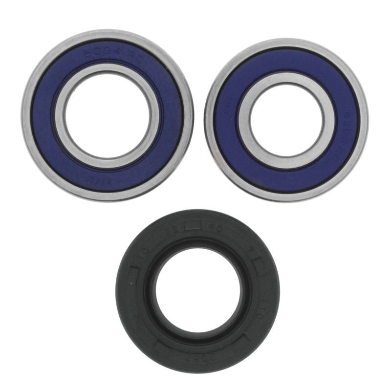 QuadBoss Kawasaki KLF220 Bayou ATV front wheel bearing and seal kit, part 413306, showing bearings and seals on a white background.