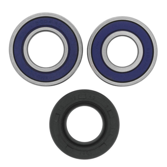 QuadBoss Kawasaki KLF220 Bayou ATV front wheel bearing and seal kit, part 413306, showing bearings and seals on a white background.