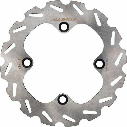 All Balls 18-0027 high-performance brake rotor made of 420 stainless steel with precision-ground surfaces, designed for durability.