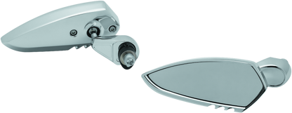 Chrome Kuryakyn Fairing Mount Scythe Mirror mounted on a Harley-Davidson Electra Glide or Street Glide motorcycle.