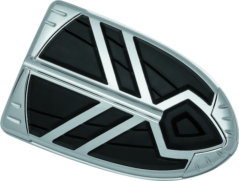 Kuryakyn Spear Brake Pedal Pad for Indian motorcycle, chrome finish, durable replacement with secure grip, fits 2014-2023 models