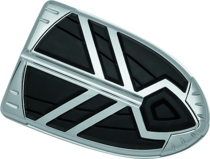 Kuryakyn Spear Brake Pedal Pad for Indian motorcycle, chrome finish, durable replacement with secure grip, fits 2014-2023 models