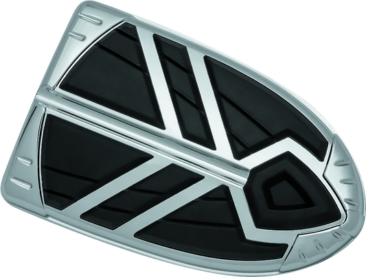 Kuryakyn Spear Brake Pedal Pad for Indian motorcycle, chrome finish, durable replacement with secure grip, fits 2014-2023 models