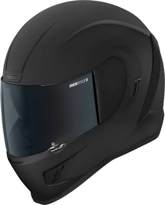 Dark Rubatone ICON Airform™ helmet in 3XL size, featuring sleek design and protective shell, by Bill's Exhausts.
