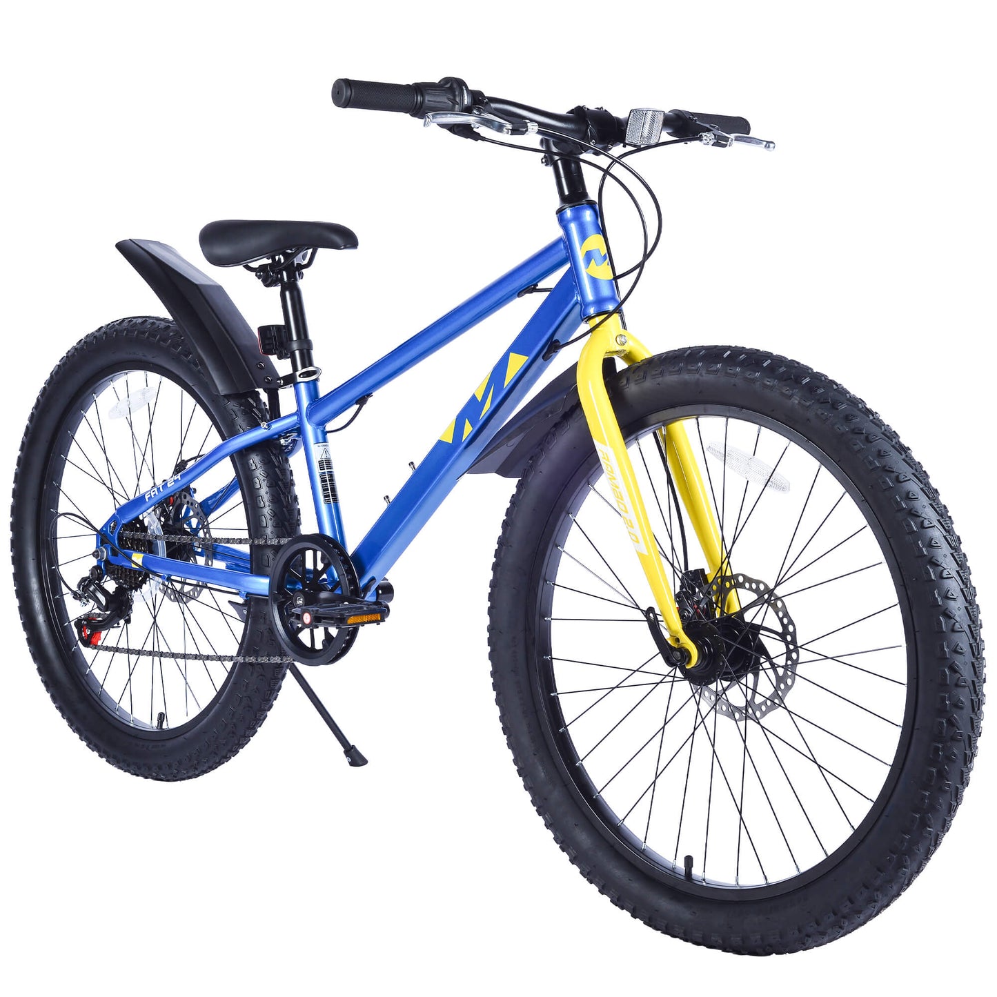 Msiki 24-inch by 3-inch bicycle tire by Hycline, showing the black rubber tread and sidewall detail.