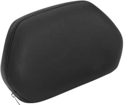 Black Show Chrome passenger backrest for Ryker 2020-2022, designed for smooth comfort and support, by Bill's Exhausts.