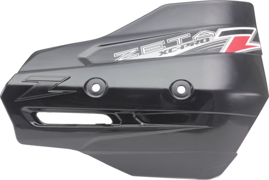 Black ZETA XC Pro Protector Handguard shields with mounting hardware, designed for motorcycle handlebars.