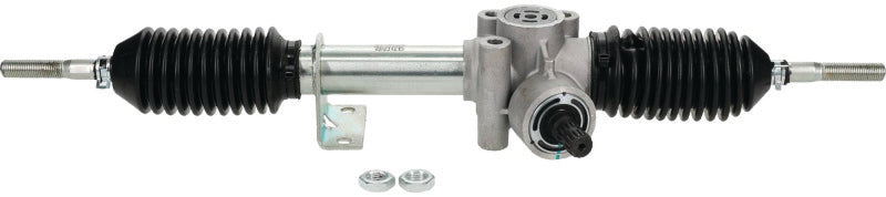 QuadBoss steering rack assembly for Can-Am Maverick 1000R Turbo, part number 411987, shown in the image.