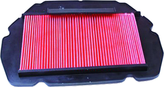 HIFLOFILTRO HFA1606 air filter for high performance engines, showing the cylindrical filter element with brand logo.
