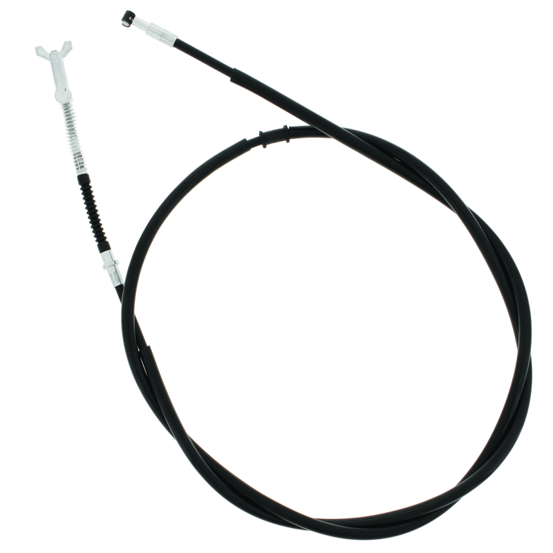QuadBoss rear hand brake cable for Honda TRX420 and TRX500 FourTrax models, showing the cable and connector in detail.