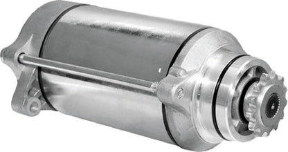 QuadBoss Kawasaki KEF300 Lakota 95-03 power sports starter, OEM replacement part, showing the black starter motor with mounting components.