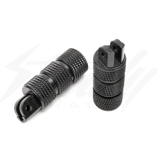 CHIMERA ENGINEERING ROUND GRIPPY STUNT PEGS - HONDA GROM 125, MONKEY 125, DAX 125 (ALL YEARS) - Howling Moto