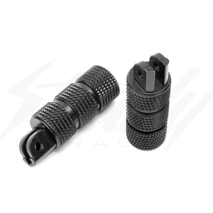 CHIMERA ENGINEERING ROUND GRIPPY STUNT PEGS - HONDA GROM 125, MONKEY 125, DAX 125 (ALL YEARS) - Howling Moto