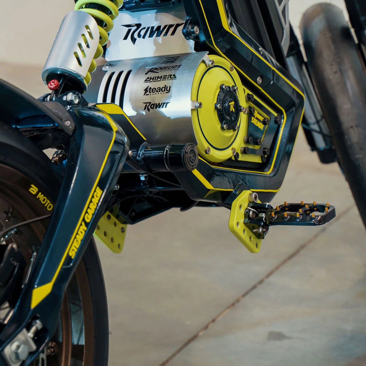 Chimera Peg Relocation Mounting Brackets - Rawrr Mantis - Howling Moto