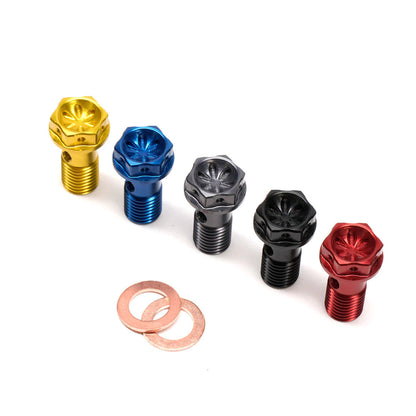 Chimera Short Aluminum Banjo Bolt - M10 x 1.00mm - Howling Moto