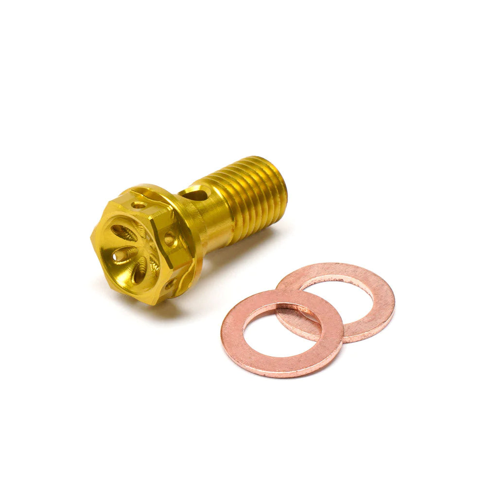 Chimera Short Aluminum Banjo Bolt - M10 x 1.00mm - Howling Moto