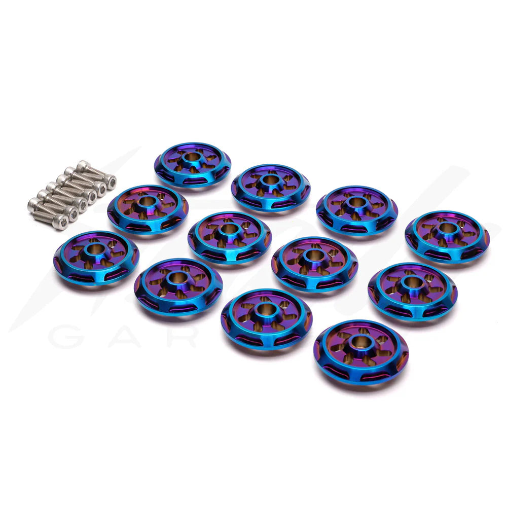 Chimera Titanium Aperture Garnish Washer Kit - Honda Grom 125 (2022-2024) - Howling Moto