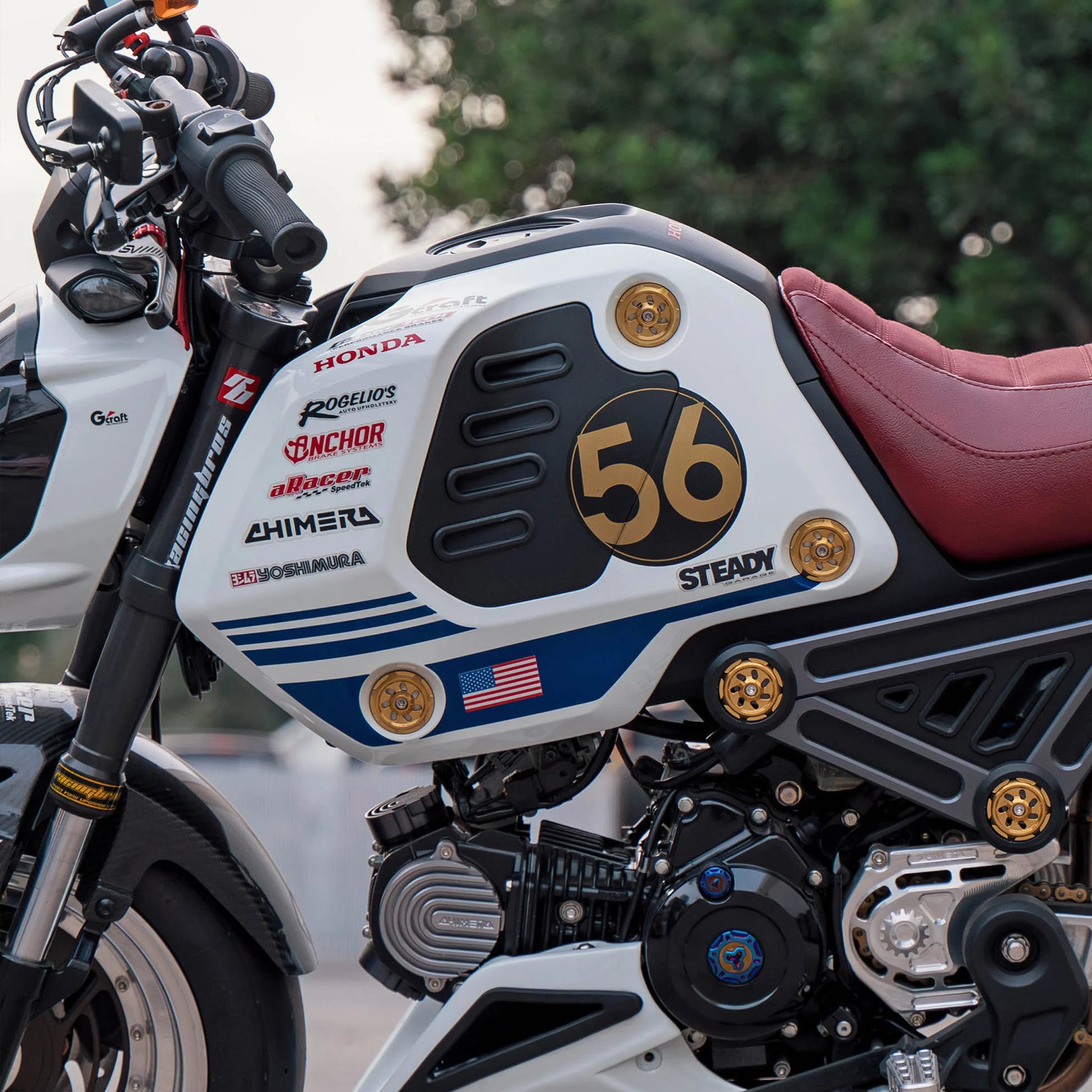 Chimera Titanium Aperture Garnish Washer Kit - Honda Grom 125 (2022-2024) - Howling Moto