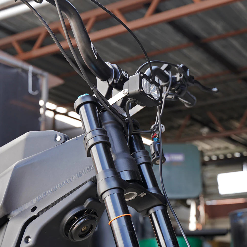 Chimera Engineering Baja Designs Squadron / S2 Series Light Bracket for Surron / Talaria Bikes - Howling Moto