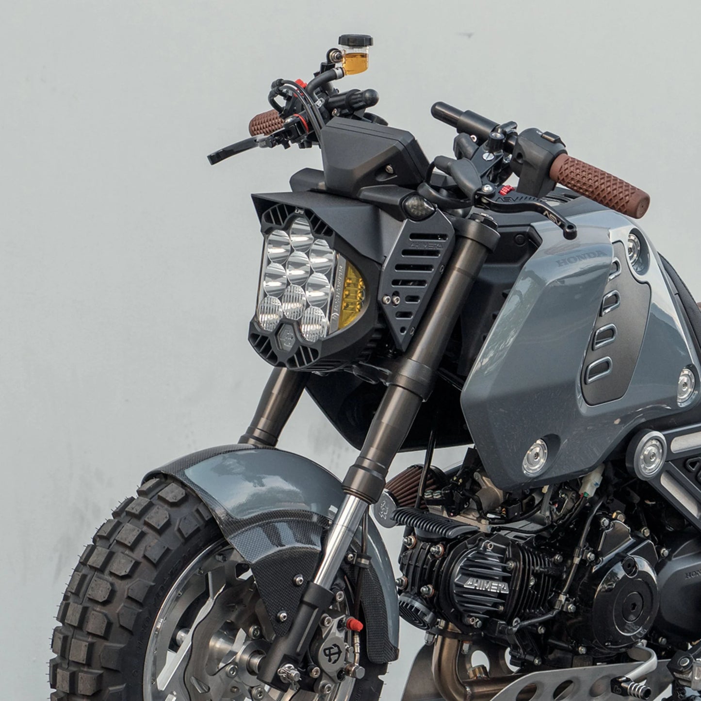 Chimera Groundead LP9 Headlight Conversion Bracket Kit - Honda Grom 125 (2022+) - Howling Moto