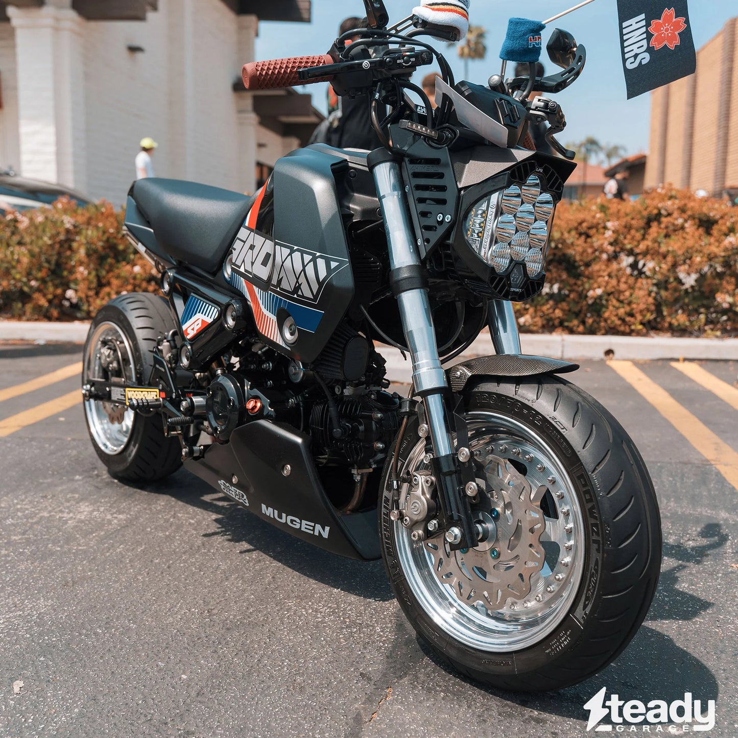 Chimera Groundead LP9 Headlight Conversion Bracket Kit - Honda Grom 125 (2022+) - Howling Moto