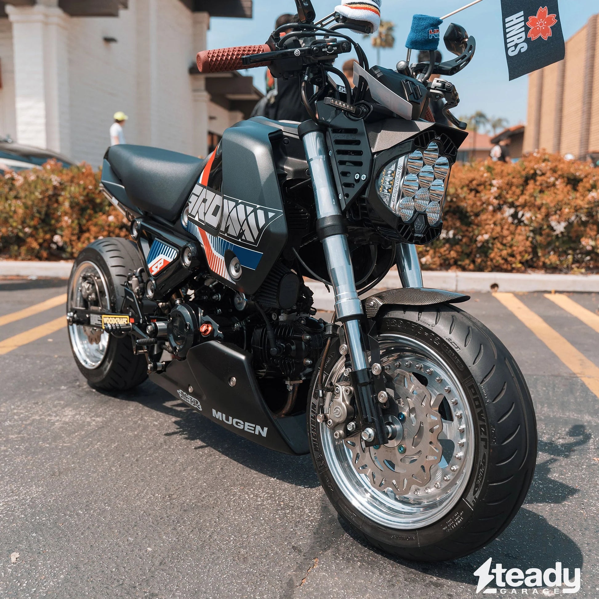 Chimera Groundead LP9 Headlight Conversion Bracket Kit - Honda Grom 125 (2022+) - Howling Moto