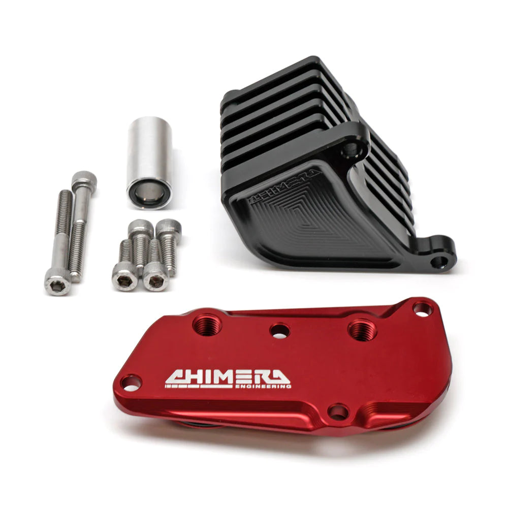 Chimera Engineering Oil Cooler Block - Honda Grom 125, Honda Monkey 125 (2022+) - Howling Moto