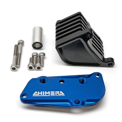Chimera Engineering Oil Cooler Block - Honda Grom 125, Honda Monkey 125 (2022+) - Howling Moto