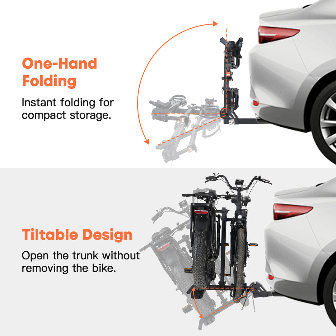 CRAVOT CyberRack E2 Plus Hitch Bike Rack - Howling Moto